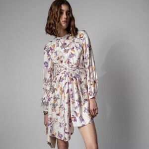 Zadig & Voltaire Floral Print Mini Dress